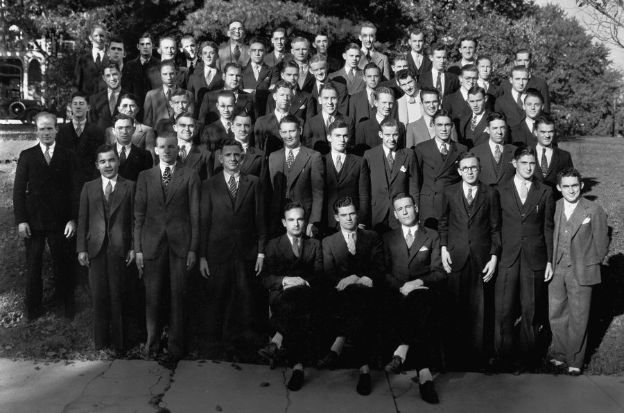 Members of Bob Jones College’s 1935 ministerial class pose for a photo at the school’s campus in Cleveland, Tenn. Photo: Submitted