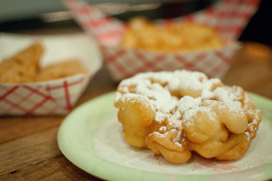 Even though funnel cakes are the most popular offering at Funnelicious, the restaurant serves countless other fried concoctions. Photo:
 Emma Klak 