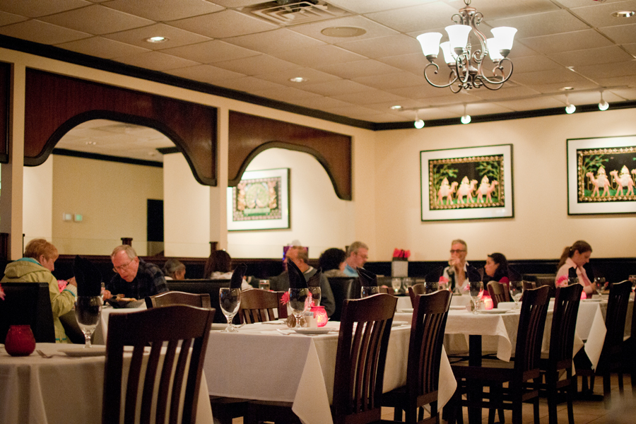 The elegant decór in Saffron Indian Cuisine provides an atmosphere in which to enjoy its exotic flavors. Photo: Emma Klak