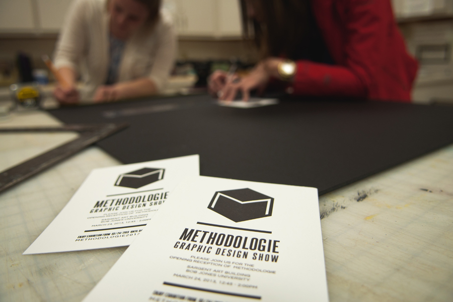 “Methodologie” will showcase the process behind senior graphic design pieces. Photo: Dave Saunders