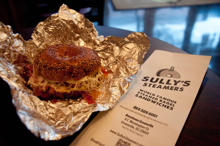 Sully’s Steamers boasts a massive, original menu of mouth-watering steamed bagel sandwiches that are unique to the Greenville area.  Photo: Amanda Ross 