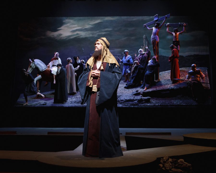 Sterling Street plays a Pharisee in last year’s Living Gallery. Photo: Photo Services