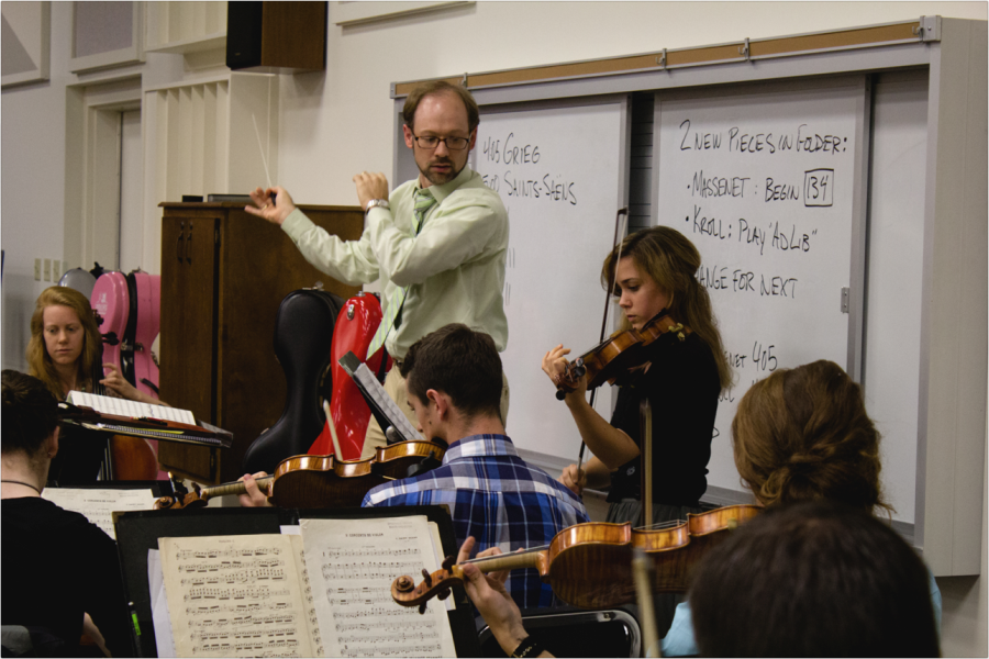 Dr.+Michael+Moore+leads+the+BJU+Symphony+Orchestra+in+a+rehearsal+for+the+upcoming+concert.+Photo%3A+Ethan+Rogers