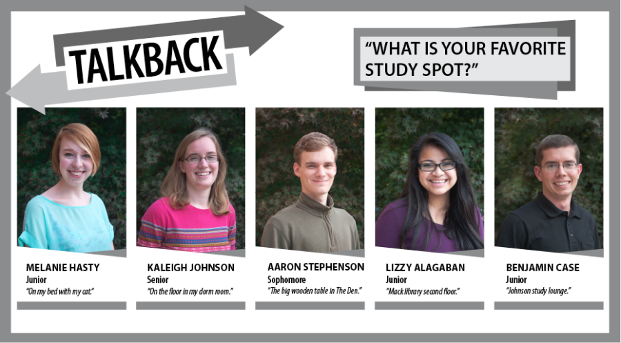 Talkback: What is your favorite study spot?