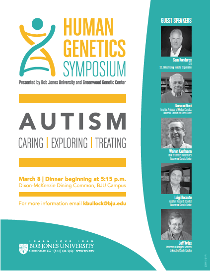 BJU to host conference on autism, genetics