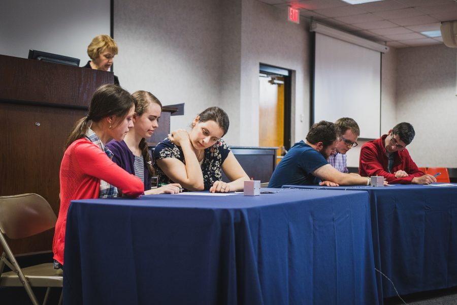 Scholastic bowl is an opportunity for students to challenge their knowledge and academic stamina.  Photo: Daniel Petersen