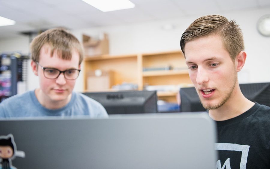 Students Compete in the Computer Science programming competition. BJU, Greenville SC, October 14, 2017. (Daniel Petersen)