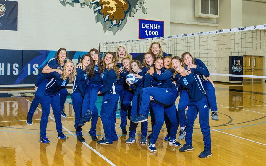 BJU Bruins Volleyball Team 2018 in silly mode. (Hal Cook)