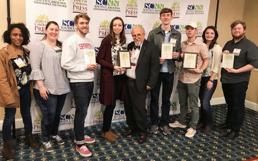 The+Collegian+staff+receives+awards+at+annual+SCPA