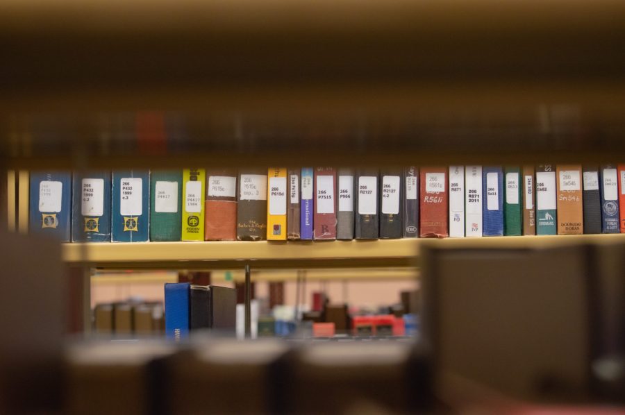 Mack Library has hundreds of thousands of books, periodicals, reference materials and more. Photo: Lindsay Shaleen