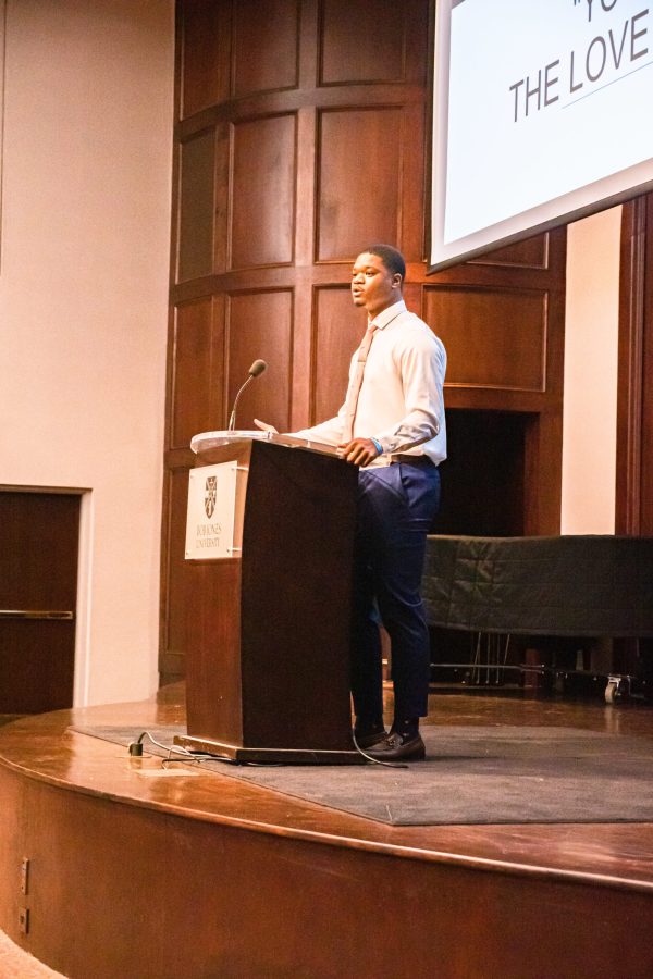 Quiyante Simpson-Burroughs talks at METES inaugural meeting, BJU, Greenville, SC, October 24, 2020. (Mark Kamibayashiyama)