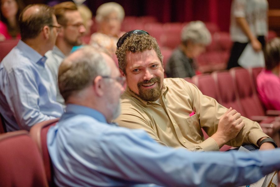 Faculty and Staff participate in-service in stratton hall. Photo: Derek Eckenroth