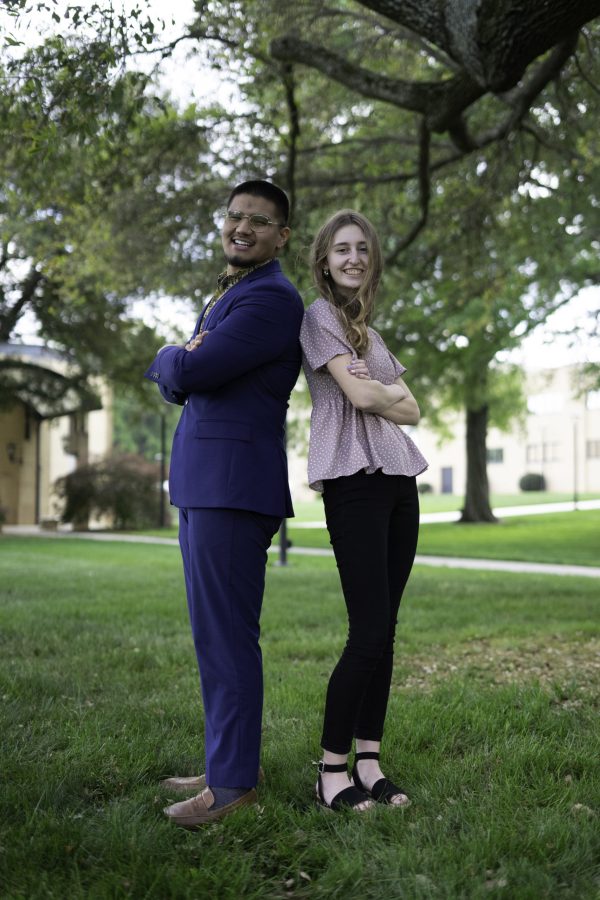 Daraven Perez and Ellie Weier are the elected 2021-22
student body presidents. Photo: Nick Zukowski