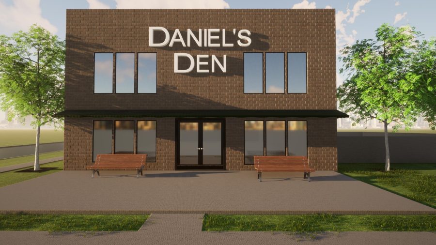 3D Rendering of Daniels Den, Digital Image, September 13, 2020. (Kaitlyn Graf)