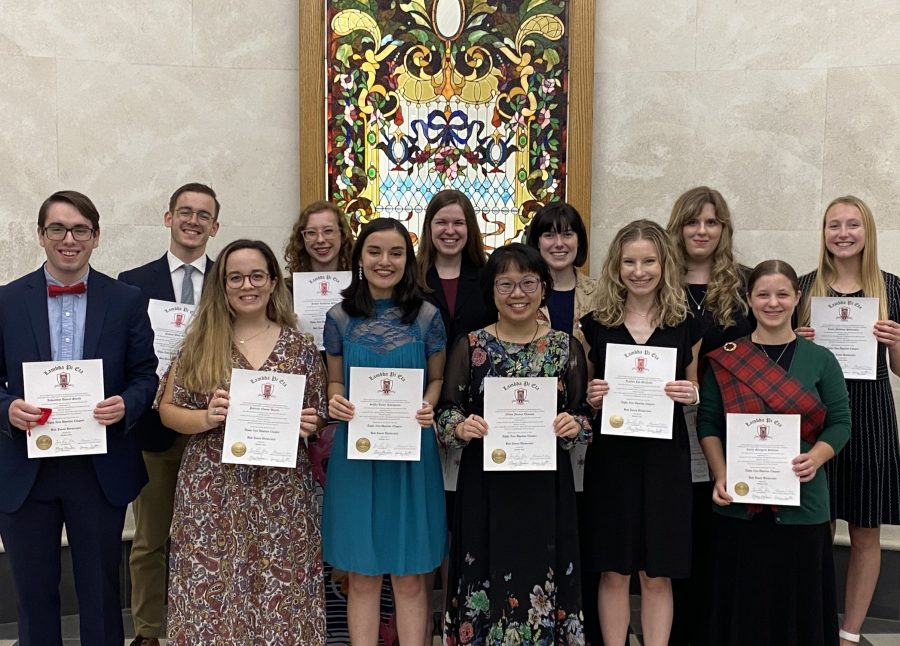 BJUs chapter of Lambda Pi Eta inducted its inaugural members into the society on Oct. 12.
Photo: Charity McMullin