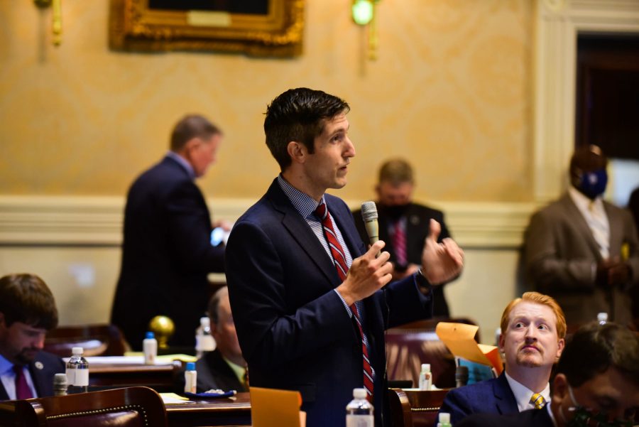Morgan speaks in the South Carolina State House in Columbia in 2020.
Photo: Submitted by Adam Morgan