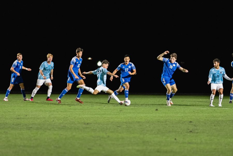 The single goal for the Bruins came as an own goal following a corner kick. Photo: BJU Marketing