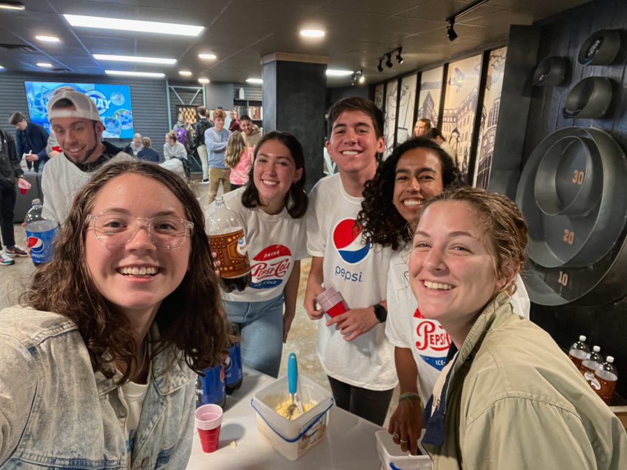 Students enjoyed floats and games before ending the night with singing. Photo: Submitted