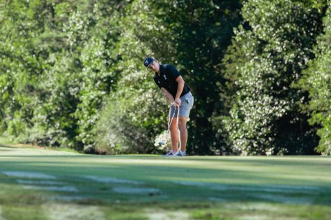 Josiah Swaffer, a junior business adminstration major, competed at the NCCAA South Region Championship. BJU won the tournament,
qualifying the Bruins for the NCCAA National Championship.
Photo: Mackenzie Howell