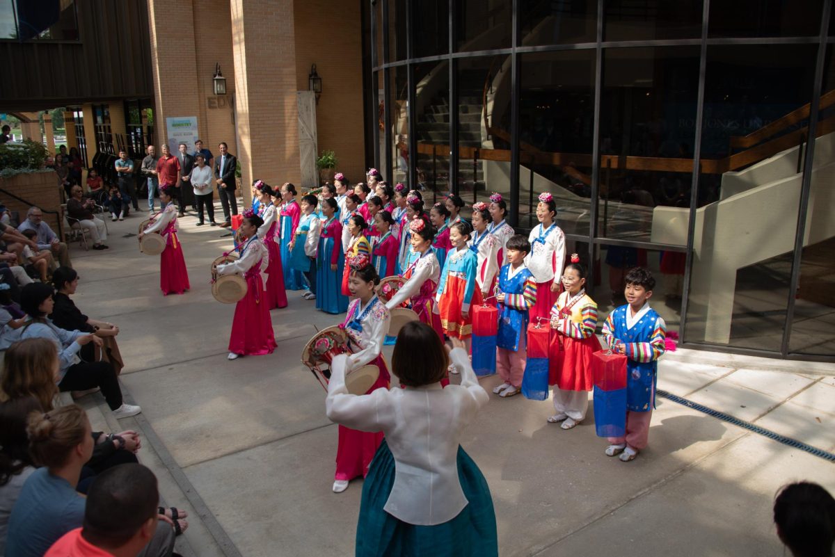 The FEBC-Korea Childrens Choir performed in the Student Center Mall at Bob Jones University, Sept. 25, 2023.
