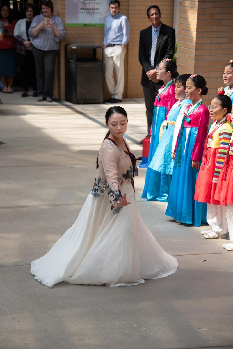 The FEBC-Korea Children's Choir performed in the Student Center Mall at Bob Jones University, Sept. 25, 2023.