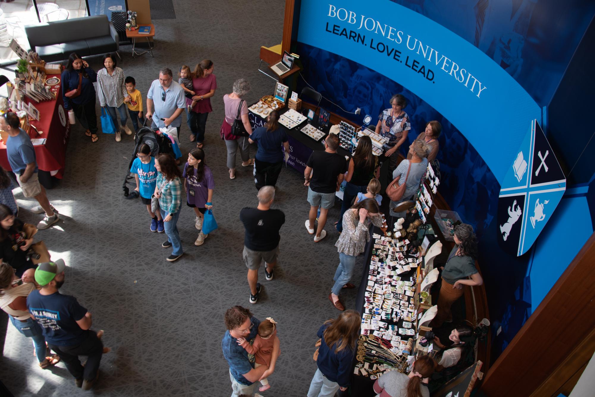 Homecoming and Family Weekend 2023 included a Makers Market inside the BJU Student Center, Oct. 7, 2023. Staff/Katelyn McKenney