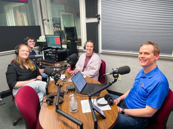 The "Bob Pod" team interviews BJU president Josh Crockett for the first episode.