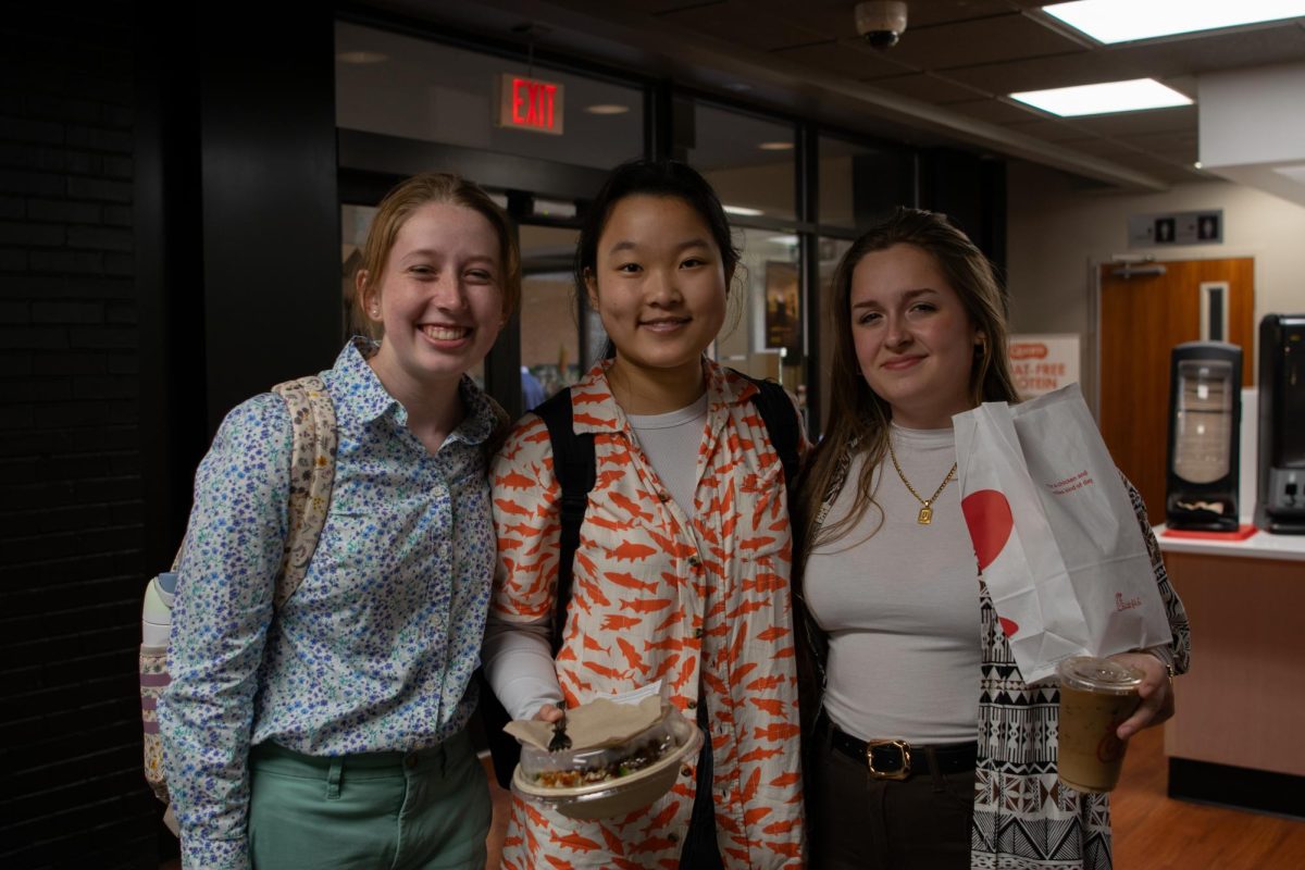 Students wear their best tropical and Hawaiian shirts.