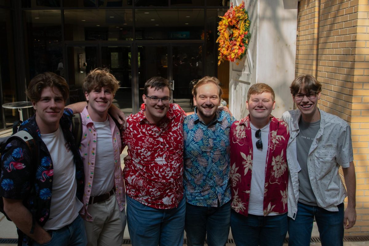 Students participate in Tropical Thursday.