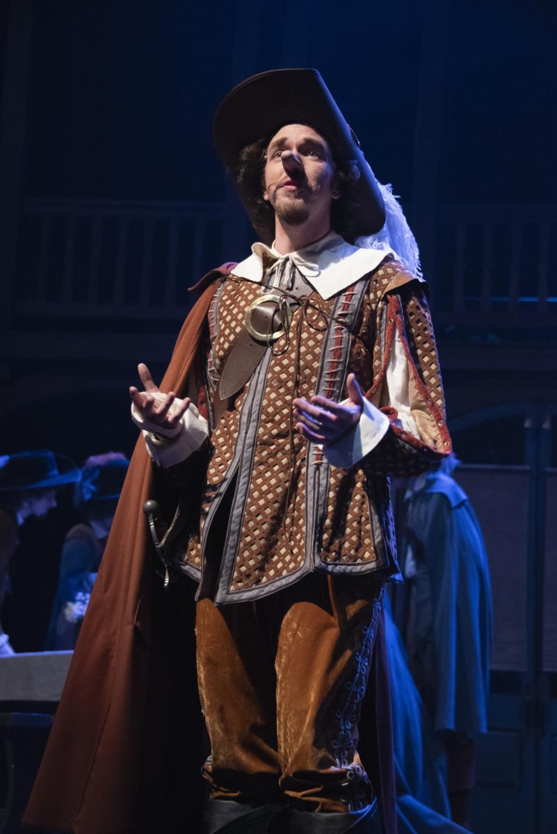 Photos from the Cyrano de Bergerac rehearsal. Actor: Isaac Stephens