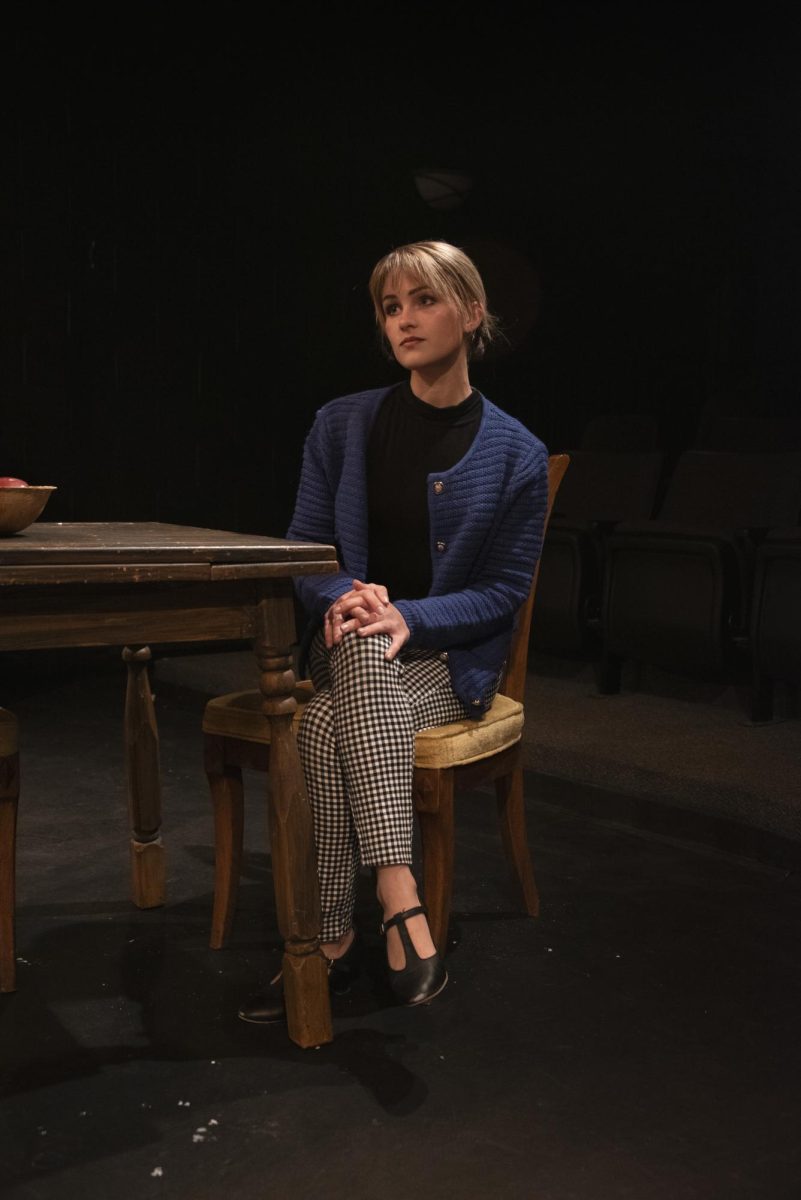 Photo of Erika McGonigal's character in Wait Until Dark.