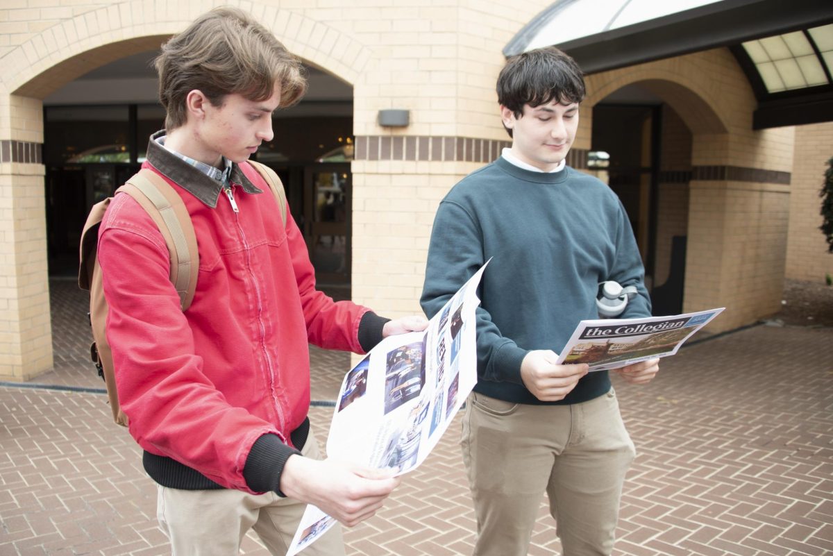 Collegian releases new paper after chapel on Monday.