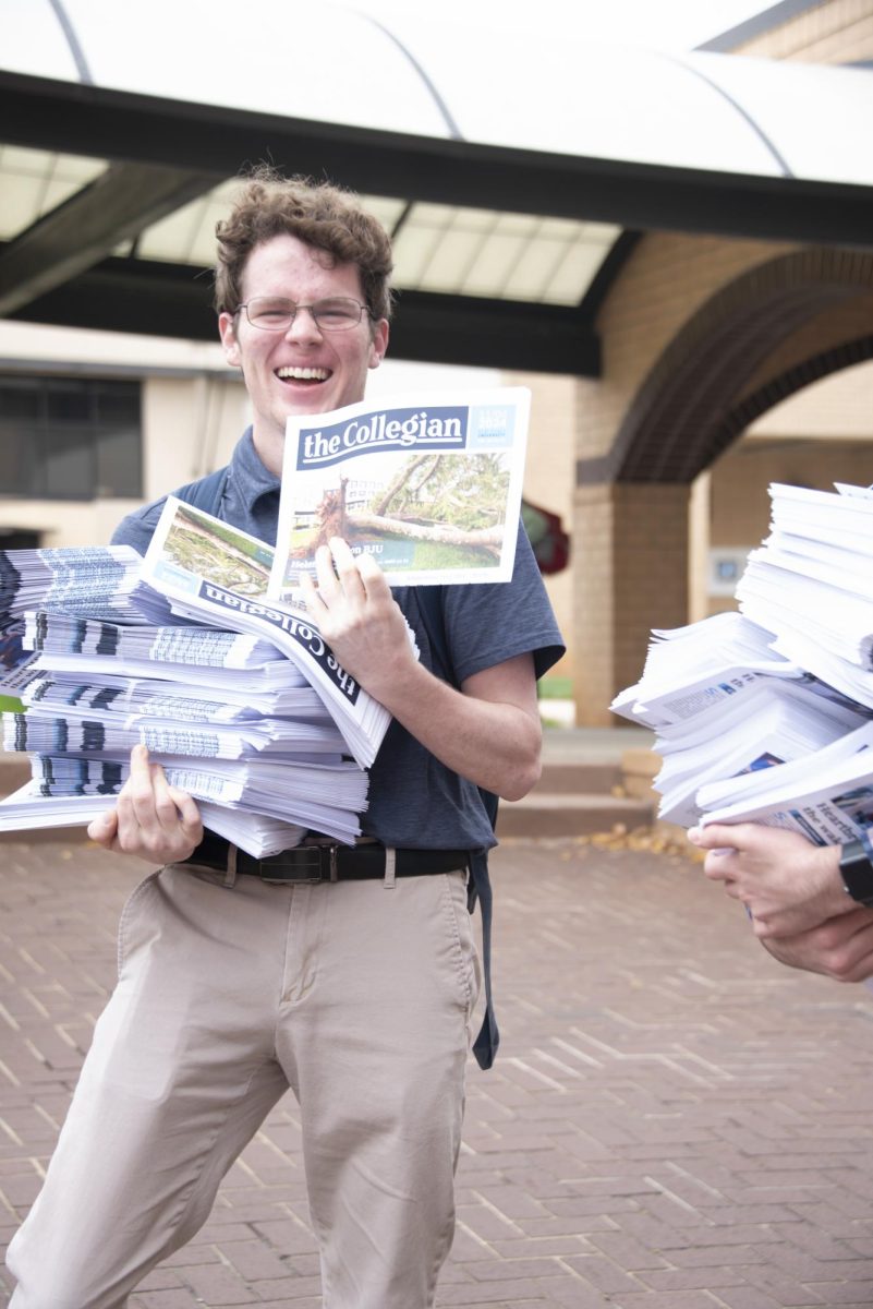 Collegian releases new paper after chapel on Monday.