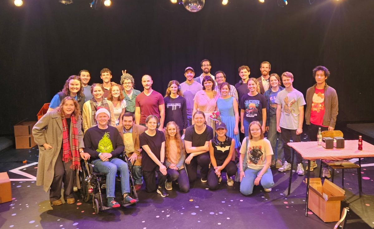 Group photo of actors, directors, and crew members from the BJU theatre department's Bake-Off 2025. 