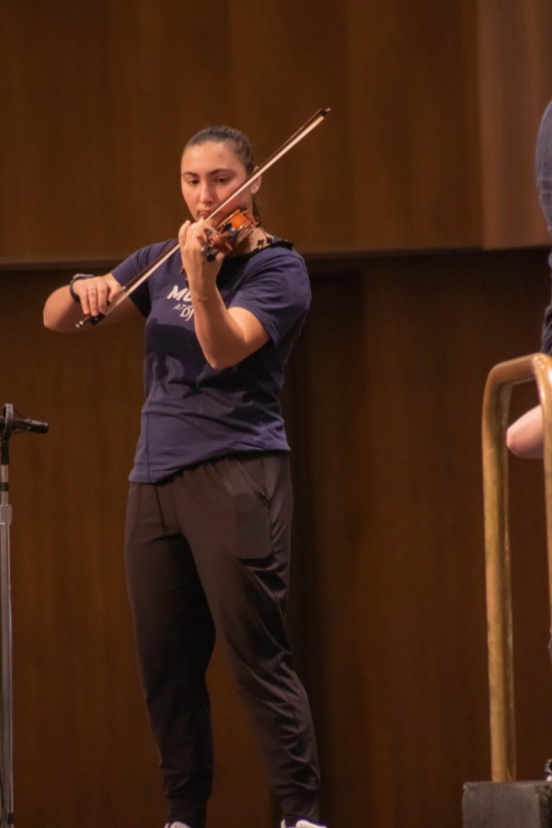 Soloist rehearsing for Artist Series with David Kim