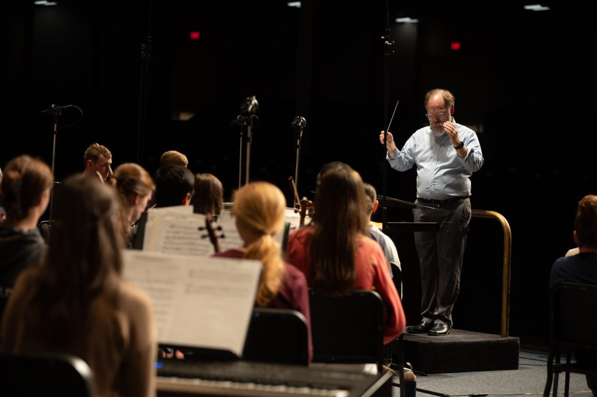 Students rehearsing for Artist Series with David Kim