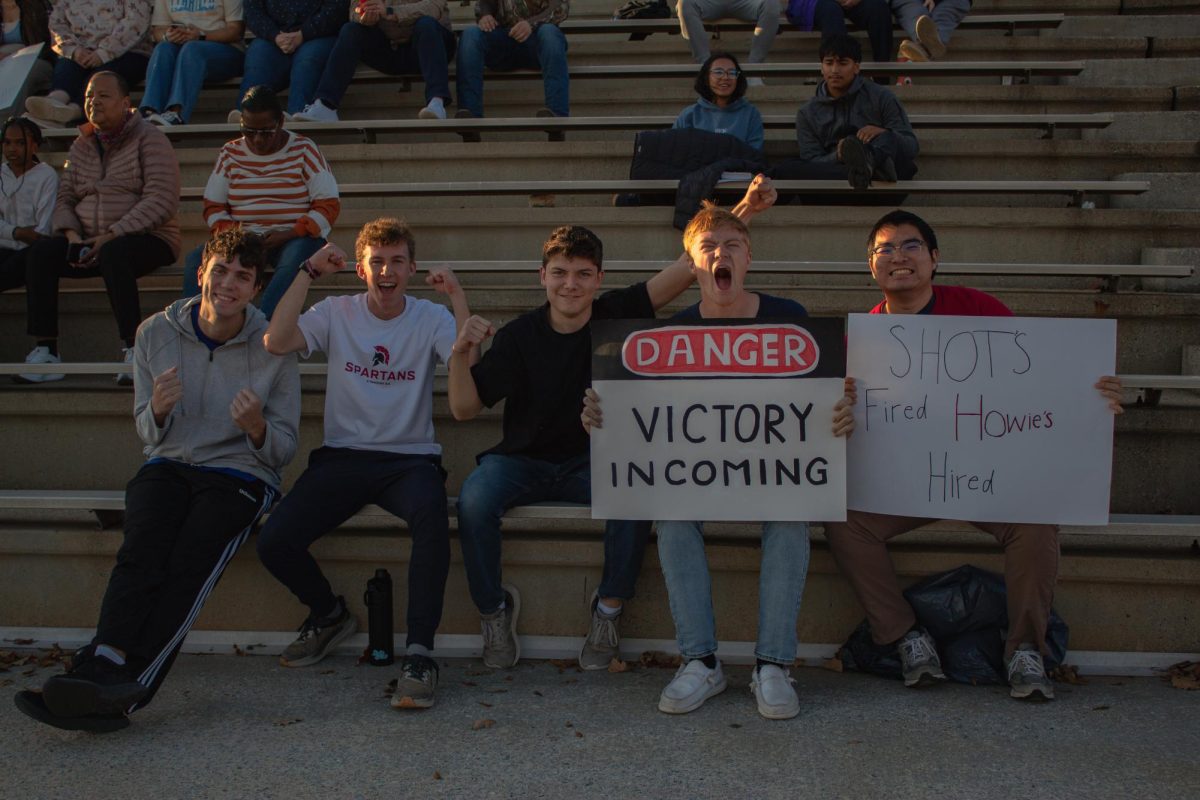 Sigma Spartans cheering on NuSigma at the Turkey Cup.