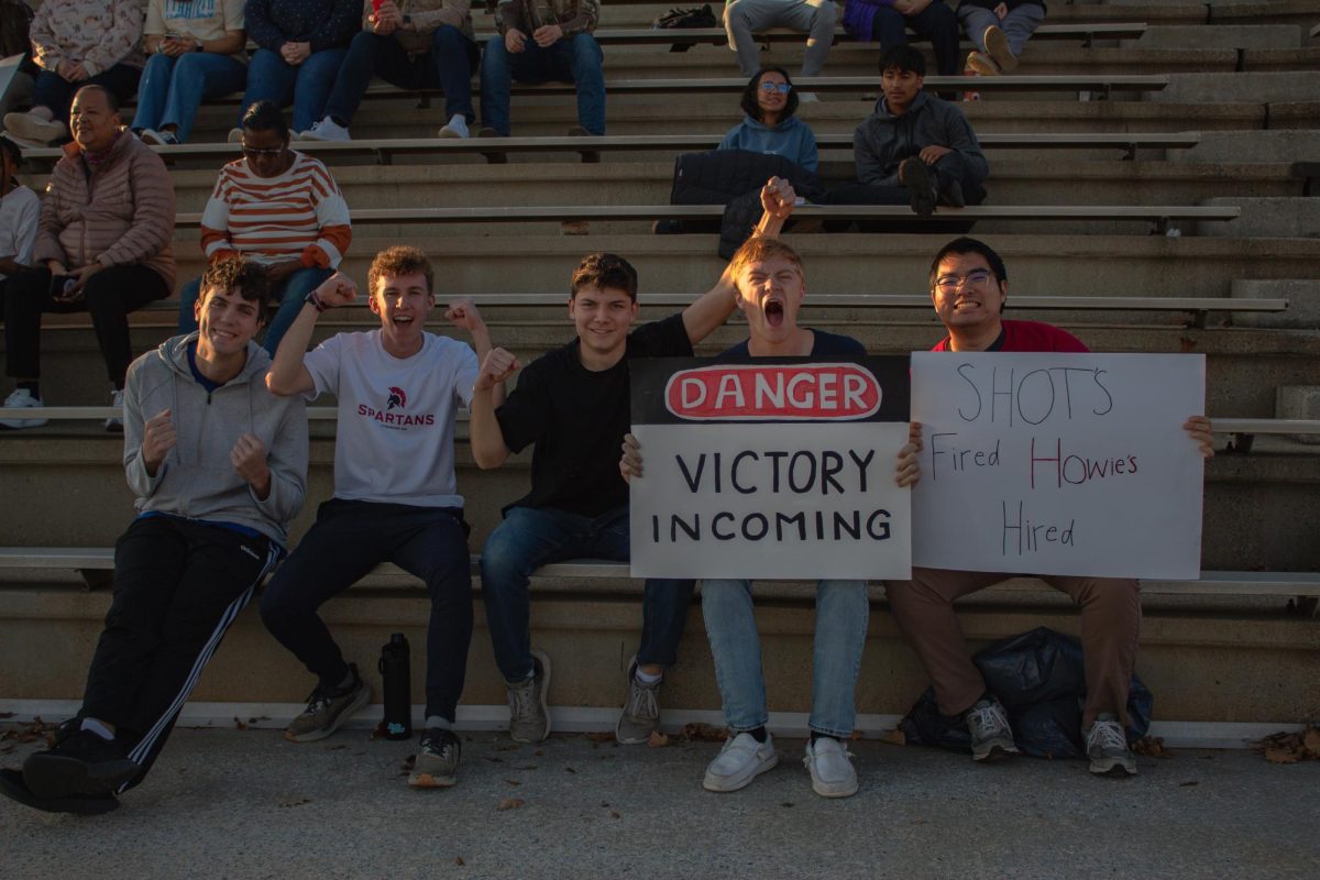 Sigma Spartans cheering on NuSigma at the Turkey Cup.