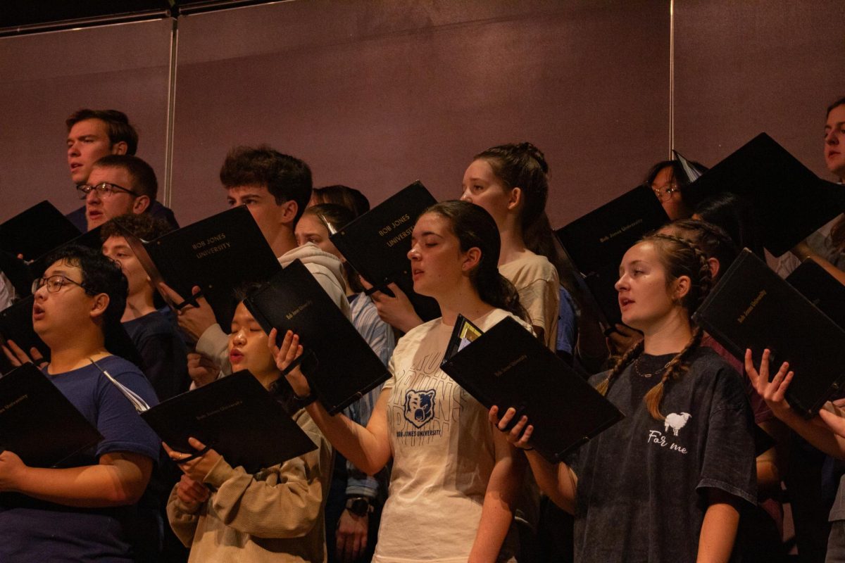 U Singers Rehearsing for Concert at Stratton Hall