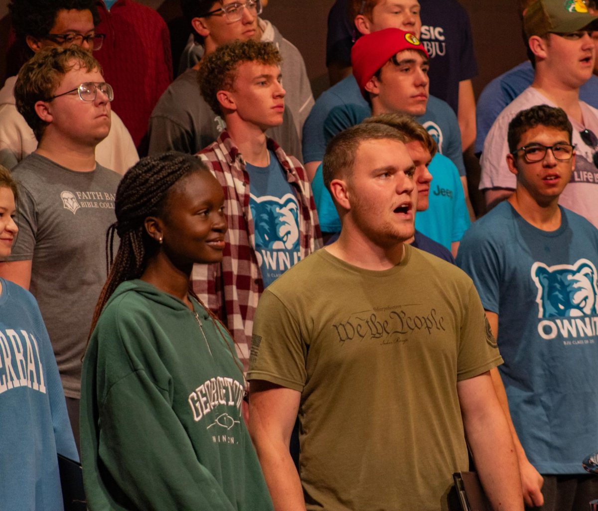 U Singers rehearse for an upcoming concert at Stratton Hall.