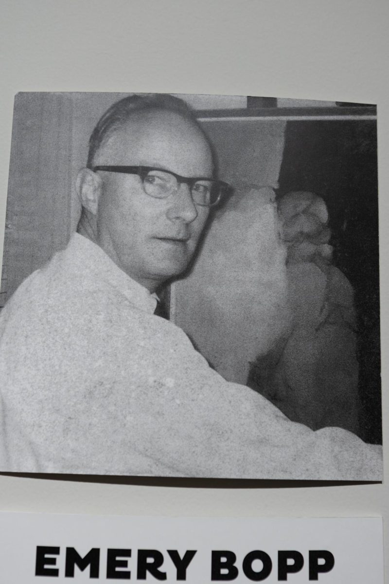 Emery Bopp, whose work will be on display through Feb. 12 in the Sargent Art Building. 