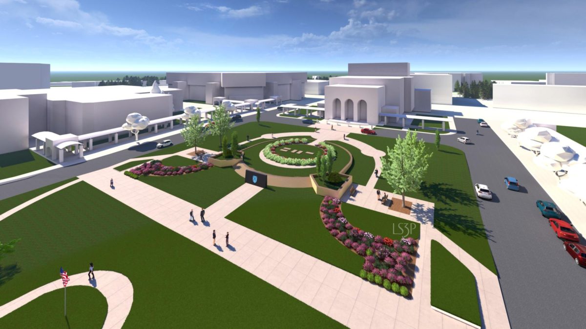 Artist's rendering of the front campus project (Provided)