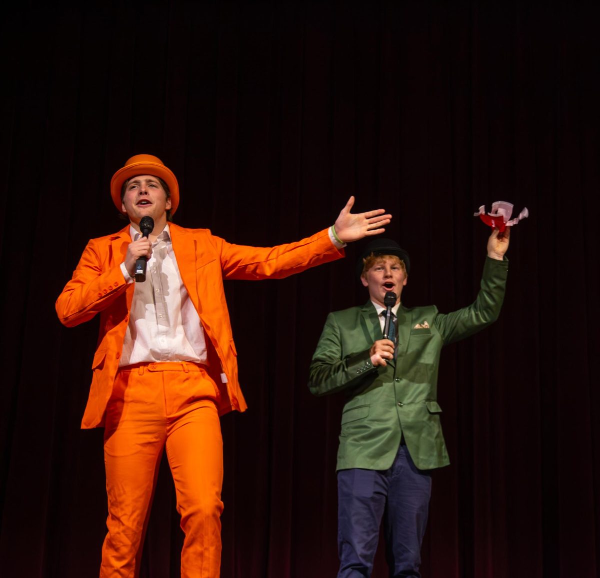 Misha Gray and Adam Gunther, MCs at the Alpha Talent Show
