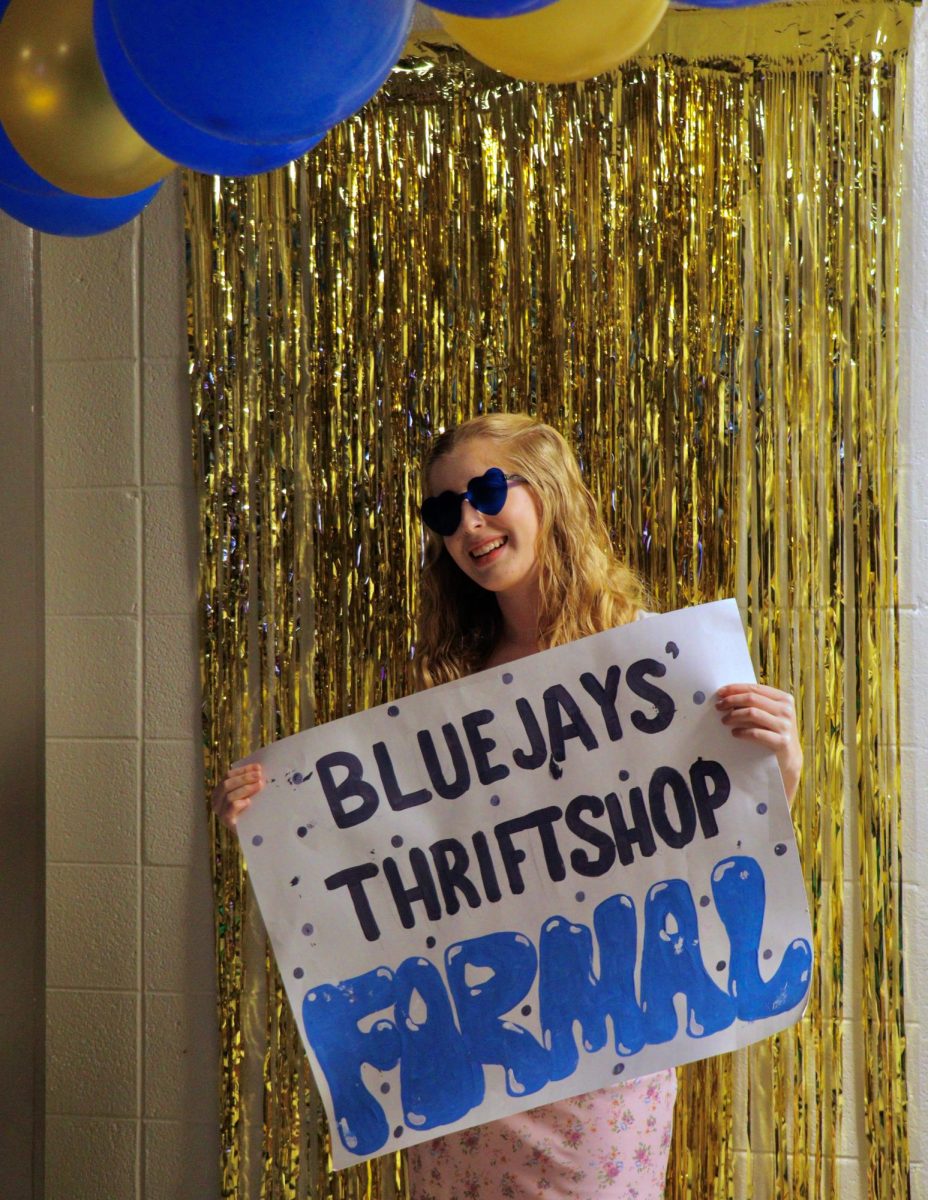 Haley Mohnacky at Bluejays' Thrift Shop Formal