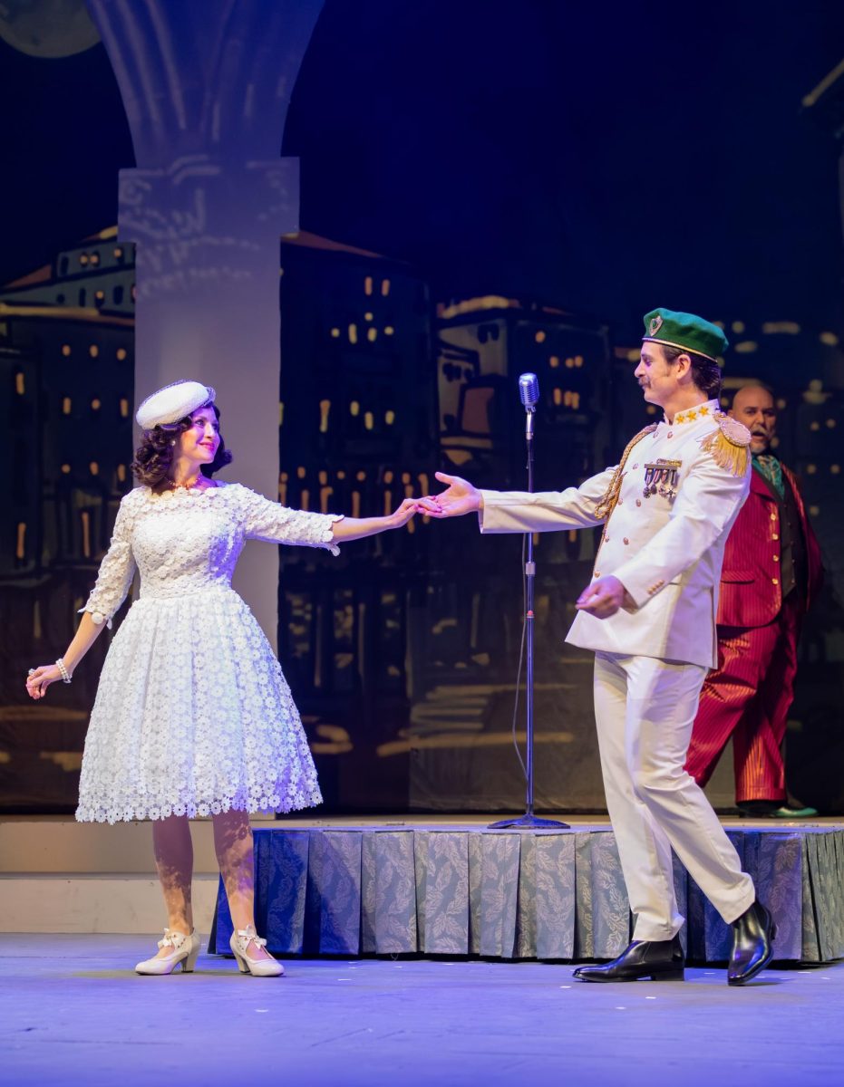Dr. Megan Stapleton, assistant professor of Voice Studies, as Adina and BJU Alumnus Tim Renner as Belcore