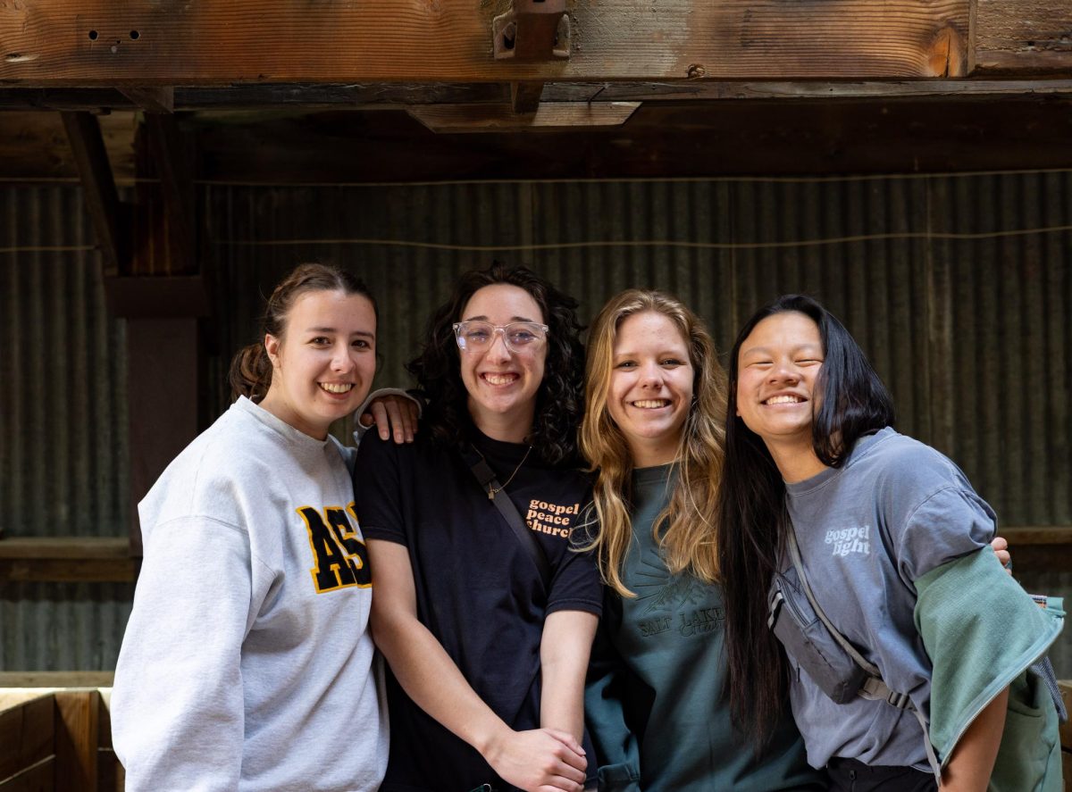 Savannah Pack, Kate Kuchle, Mary Campbell and Tessa Bonnema in Utah for a vision trip